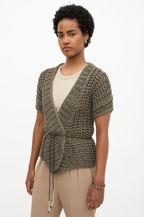 Brunello Cucinelli Short Sleeve Cardigan