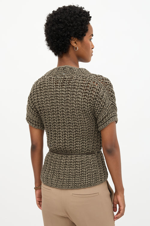 Brunello Cucinelli Short Sleeve Cardigan