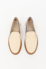 Brunello Cucinelli Leather Monili Slip On Sneaker