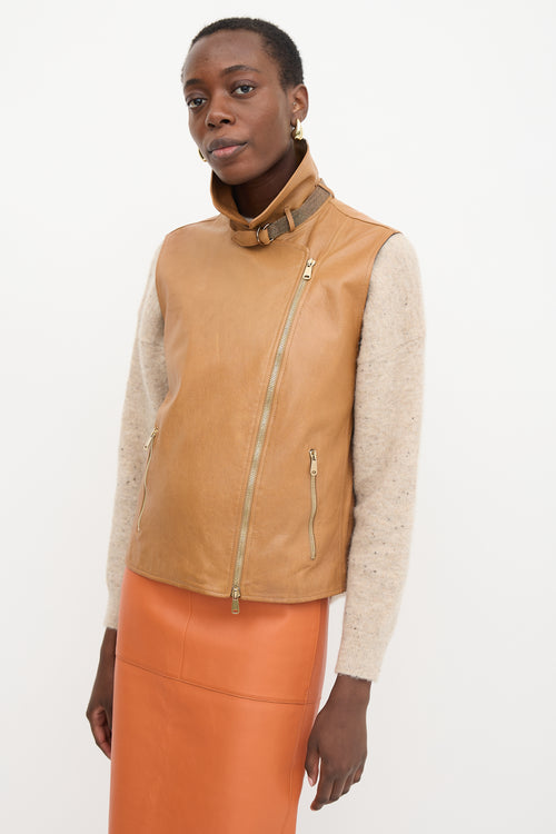 Brunello Cucinelli Leather Vest