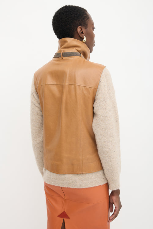 Brunello Cucinelli Leather Vest