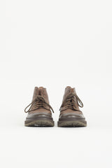 Brunello Cucinelli Leather Lace Up Boot