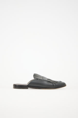 Brunello Cucinelli Leather Monili Mule
