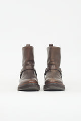 Brunello Cucinelli Leather Monili Harness Boot