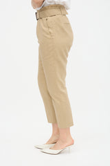 Brunello Cucinelli Linen Belted Pant
