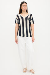 Brunello Cucinelli Linen Embellished Top