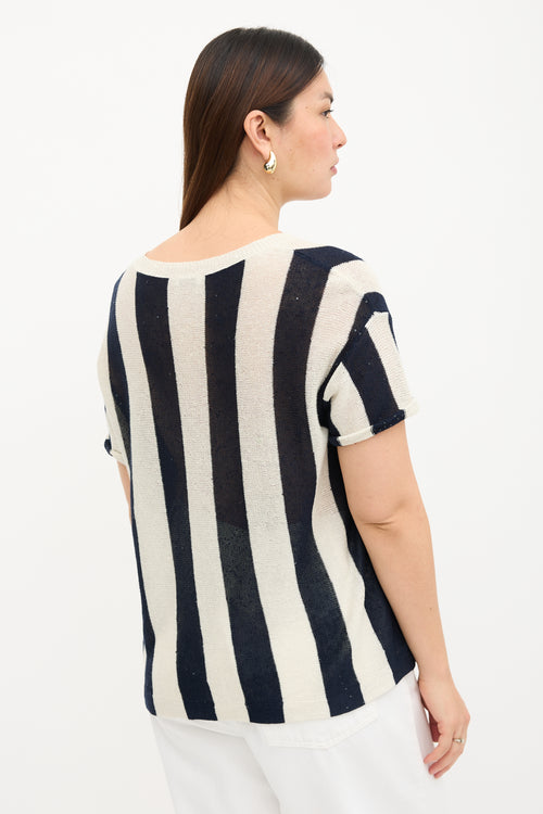 Brunello Cucinelli Linen Embellished Top