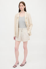 Brunello Cucinelli Linen Pleated Shorts