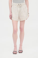 Brunello Cucinelli Linen Pleated Shorts