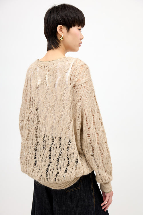 Brunello Cucinelli Linen & Silk Knit Sweater