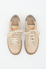 Brunello Cucinelli Sparkle Mesh Low Top Sneaker