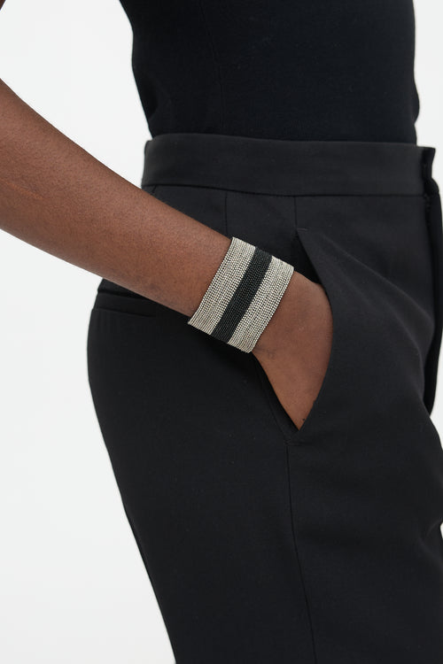 Brunello Cucinelli Monili Stripe Cuff Bracelet