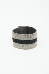 Brunello Cucinelli Monili Stripe Cuff Bracelet