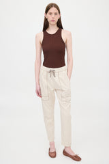 Brunello Cucinelli Monili Tapered Leg Pant