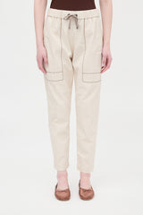 Brunello Cucinelli Monili Tapered Leg Pant