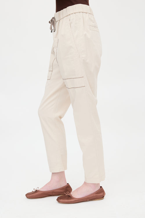 Brunello Cucinelli Monili Tapered Leg Pant