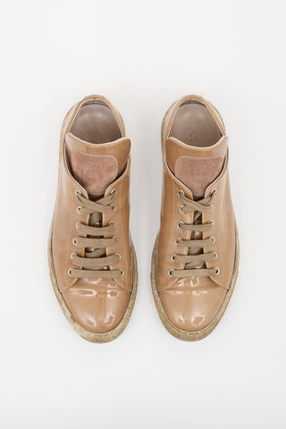 Brunello Cucinelli Patent Low Top Sneaker