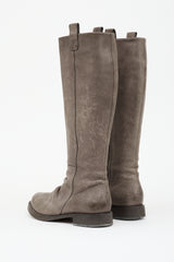 Brunello Cucinelli Pebbled Leather Riding Boot