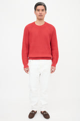 Brunello Cucinelli Rib Knit Long Sleeve Sweater