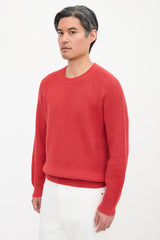 Brunello Cucinelli Rib Knit Long Sleeve Sweater