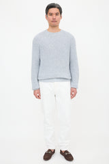 Brunello Cucinelli Rib Knit Marled Sweater