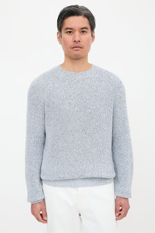 Brunello Cucinelli Rib Knit Marled Sweater