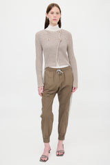 Brunello Cucinelli Ribbed Knit Hi-Low Cardigan