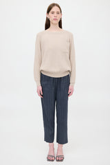 Brunello Cucinelli Ribbed Knit Monili Sweater