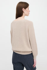 Brunello Cucinelli Ribbed Knit Monili Sweater