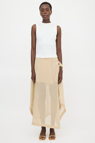 Brunello Cucinelli Ribbed Knit Monili Tank Top