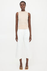 Brunello Cucinelli Ribbed Knit Monili Tank Top