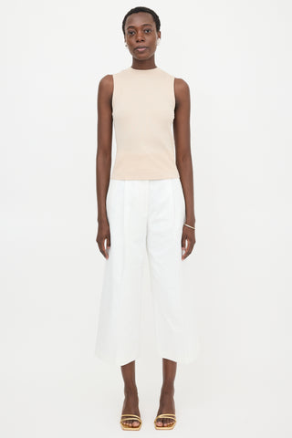 Brunello Cucinelli Ribbed Knit Monili Tank Top