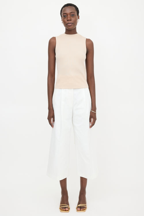 Brunello Cucinelli Ribbed Knit Monili Tank Top