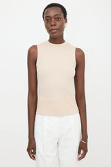 Brunello Cucinelli Ribbed Knit Monili Tank Top