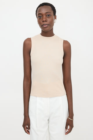 Brunello Cucinelli Ribbed Knit Monili Tank Top