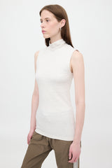 Brunello Cucinelli Ribbed Knit Sleeveless Top