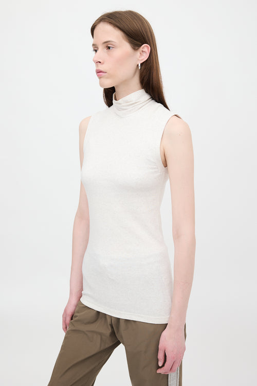 Brunello Cucinelli Ribbed Knit Sleeveless Top