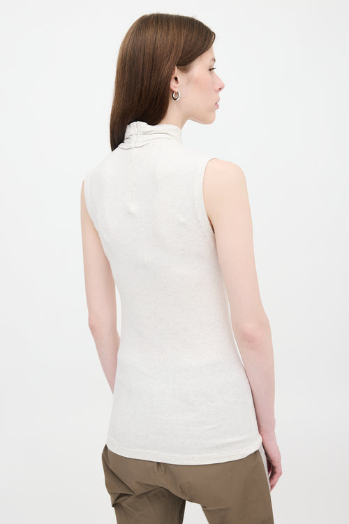 Brunello Cucinelli Ribbed Knit Sleeveless Top
