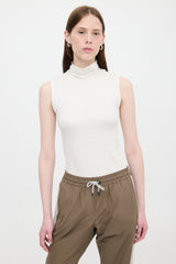 Brunello Cucinelli Ribbed Knit Sleeveless Top