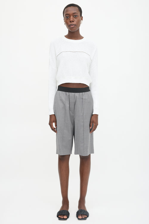 Brunello Cucinelli Ribbed Monili Trim Sweater