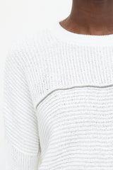 Brunello Cucinelli Ribbed Monili Trim Sweater