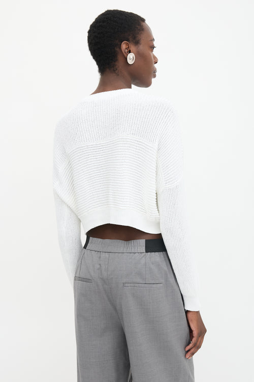 Brunello Cucinelli Ribbed Monili Trim Sweater