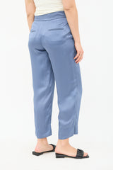 Brunello Cucinelli Satin Cropped Trouser