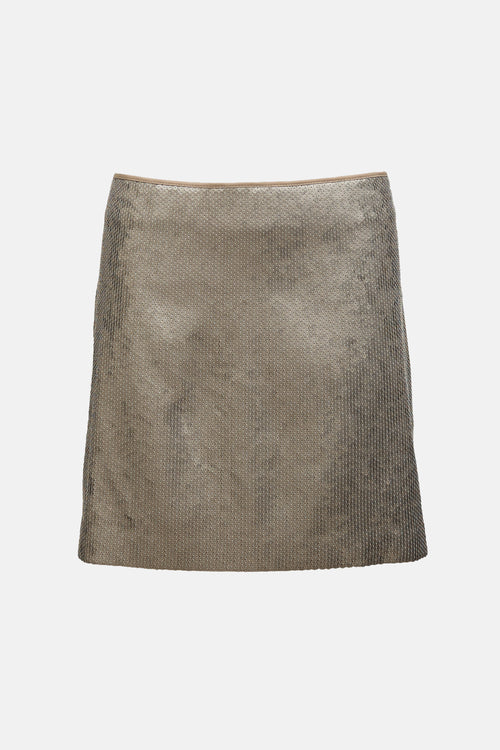 Brunello Cucinelli Sequin Mini Skirt