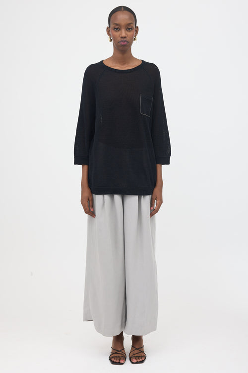 Brunello Cucinelli Sheer Knit Monili Sweater