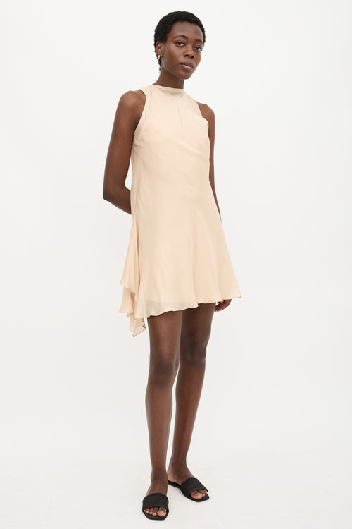 Brunello Cucinelli Silk Layered Shift Dress