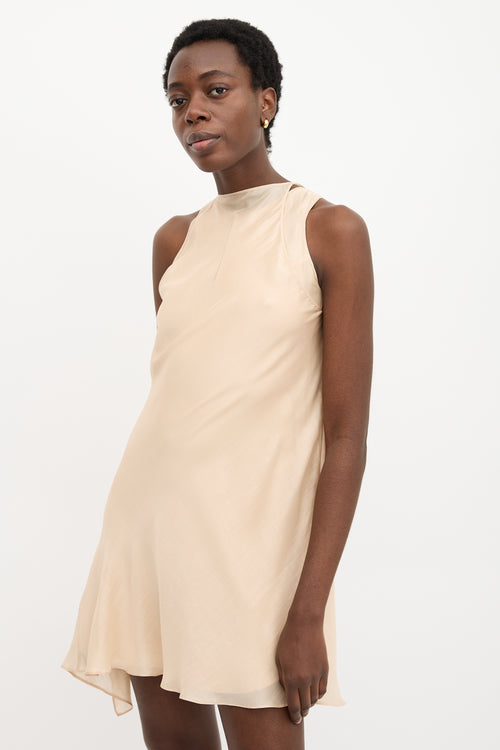 Brunello Cucinelli Silk Layered Shift Dress