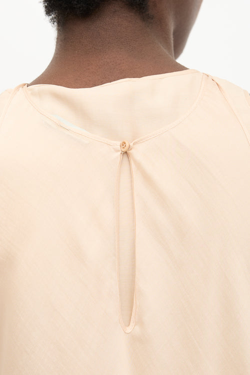 Brunello Cucinelli Silk Layered Shift Dress