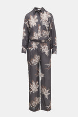 Brunello Cucinelli Silk Printed Jumpsuit