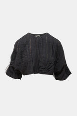 Brunello Cucinelli Silk Ruffled Monili Bolero